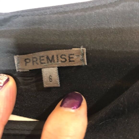 Premise Black Blouson Arm Sheath Dress - Picture 9 of 12